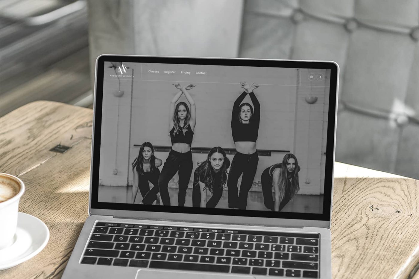Absolute Velocity website, designed by 5280 Design in Denver