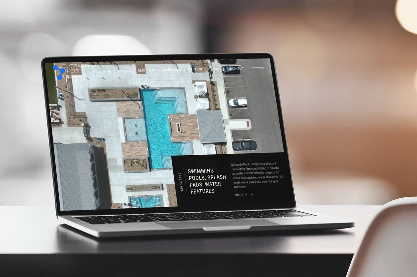 Colorado Pool Designs web design project by 5280 Design in Denver