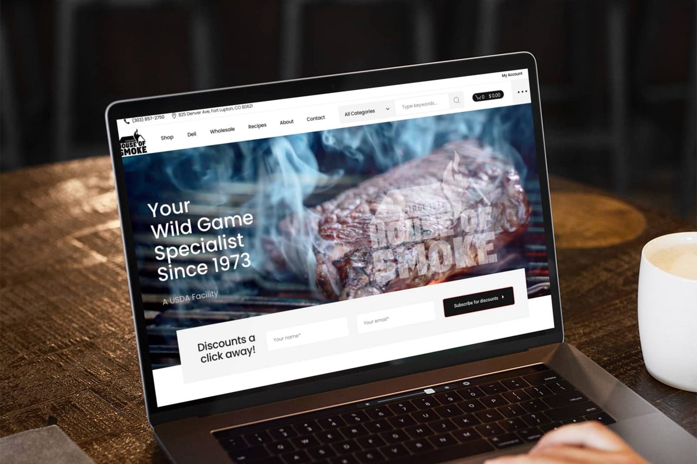 House of Smoke web design project by 5280 Design in Denver