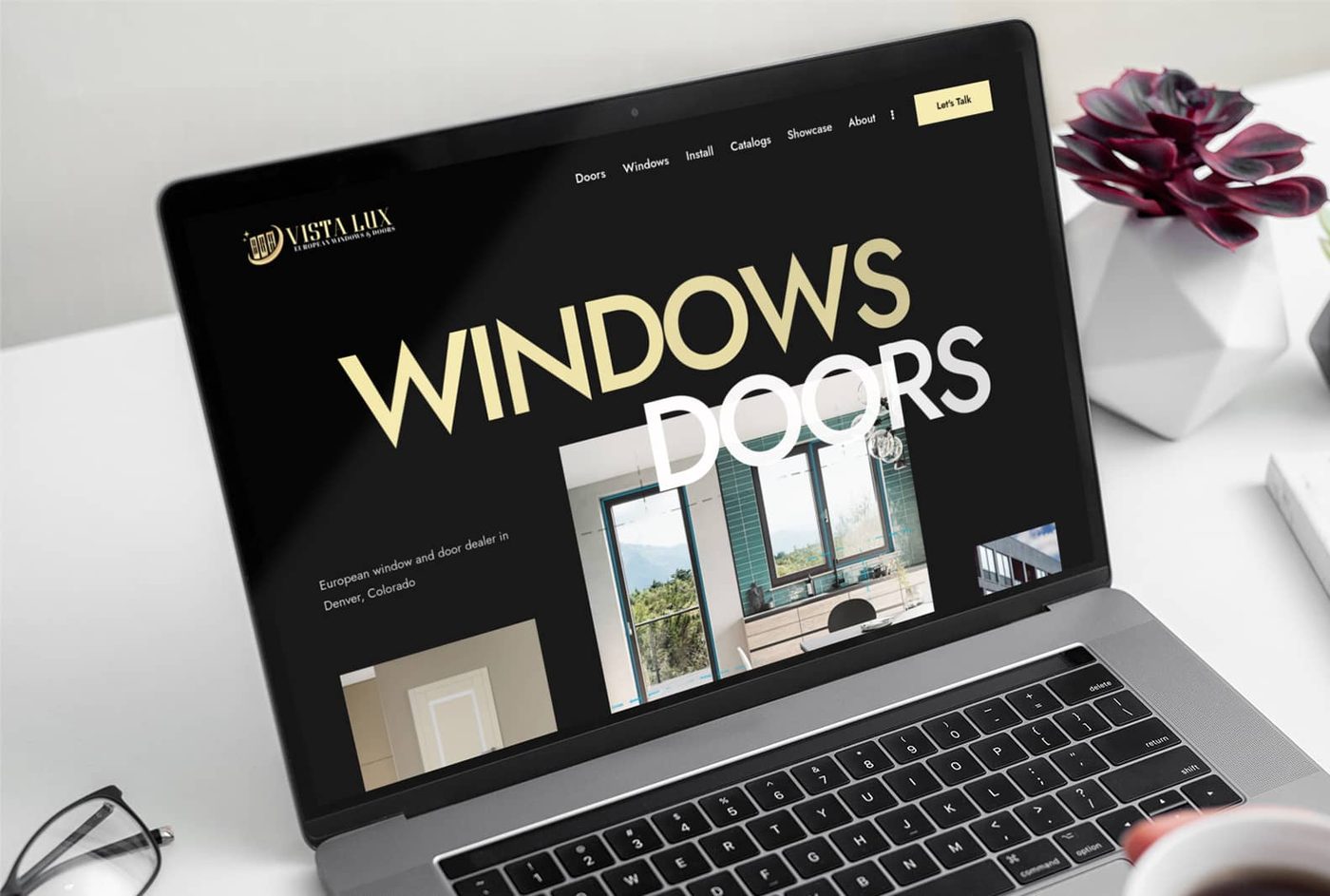 Vista Lux web design project by 5280 Design in Denver